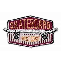 Aufnäher Patch Bügelbild West Coast Skateboard