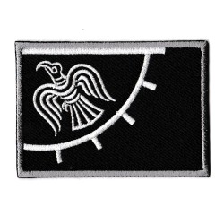 Toppa  termoadesiva Viking Raven flag