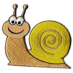 Aufnäher Patch Bügelbild Schnecke