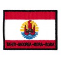 Iron-on Flag Patch Tahiti Moorea Bora Bora