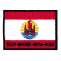 Parche bandera termoadhesivo Tahiti Moorea Bora Bora