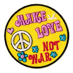 Parche termoadhesivo Make Love Not War