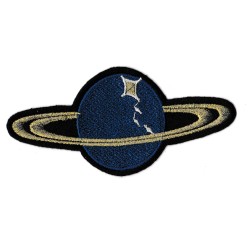 Iron-on Patch Saturn planet