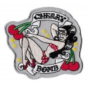 Aufnäher Patch Bügelbild Pin-Up Cherry Bomb