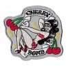 Patche écusson thermocollant Pin-Up Cherry Bomb sexy girl
