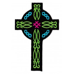 Patche écusson thermocollant croix protestante