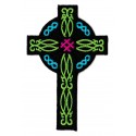 Aufnäher Patch Bügelbild protestantisches Kreuz