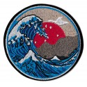 Aufnäher Patch Bügelbild Die große Welle Kanagawa