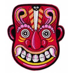 Iron-on Patch Chinese tribal mask