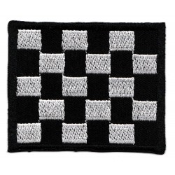 Iron-on Patch checkered racing flag