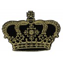 Parche termoadhesivo corona real dorada