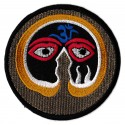 Iron-on Patch eyes Om Aum Ohm