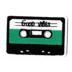 Iron-on Patch Good Vibes audiotape