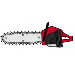 Iron-on Back Patch chain saw