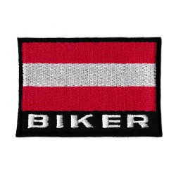 Toppa  bandiera termoadesiva Biker Austria