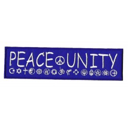 Aufnäher Patch Bügelbild Peace Unity
