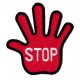 Iron-on Patch STOP Hand