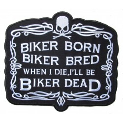Patche dorsal backpatche biker born