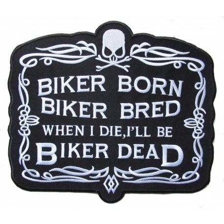 Patche dorsal backpatche biker born