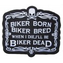 Iron-on Backpatche biker born