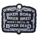 Patche dorsal biker born grande taille