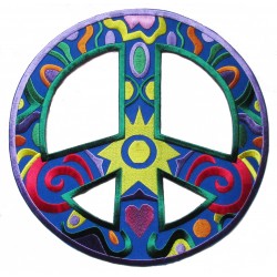 Patche dorsal paix amour symbole peace