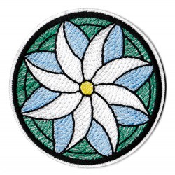 Iron-on Patch flower rosette