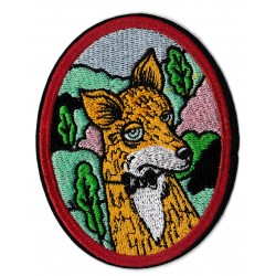 Iron-on Patch Fox painting