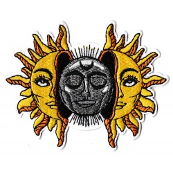 Iron-on Patch cosmic sun moon