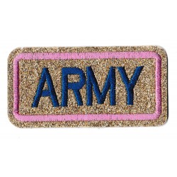 Iron-on Patch Shimmering Gold Army
