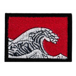 Aufnäher Patch Bügelbild Die große Welle Kanagawa