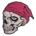 Iron-on Back Patch pixel pirate skull