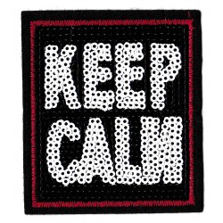 Iron-on Patch sequins KEEP CALM