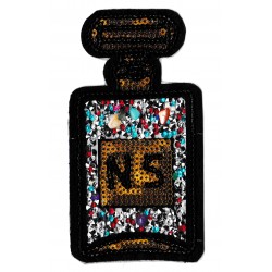 Patche écusson sequins flacon parfum