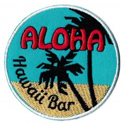 Aufnäher Patch Bügelbild Aloha Hawaii Bar