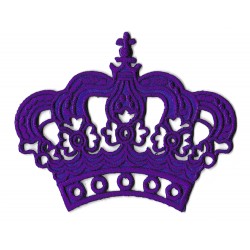 Iron-on Patch purple crown