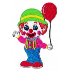 Patche écusson enfant clown thermocollant