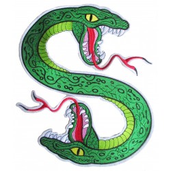 Iron-on Back Patch double Snake