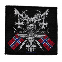 Mayhem 1984-2009 Offizieller patch unter Lizenz Gewebte