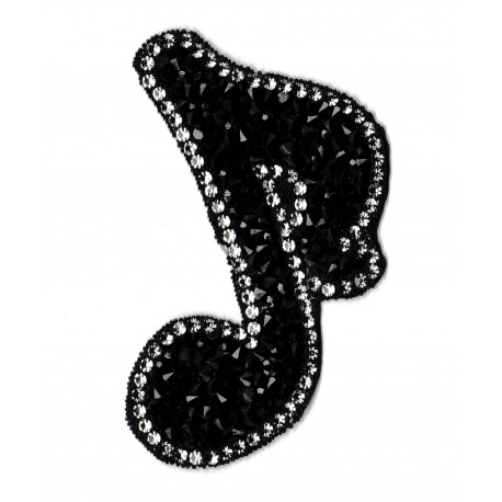 Patche écusson Strass semiquaver double croche