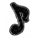 Iron-on Patch Strass eighth note