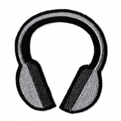 Iron-on Patch music headphones HiFi