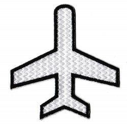 Aufnäher Patch Bügelbild Flughafen-Logo