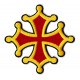 Toppa  termoadesiva Croce Occitana