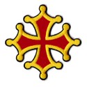 Aufnäher Patch Bügelbild Okzitanisches Kreuz