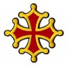 Patche écusson thermocollant Croix Occitane cathare