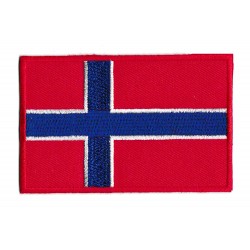 Patche écusson drapeau Norvège thermocollant