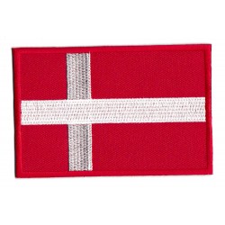 Patche écusson drapeau Danemark thermocollant