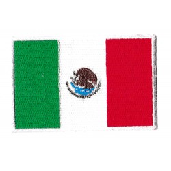 Patche écusson drapeau Mexique thermocollant