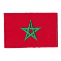 Patche écusson drapeau Maroc thermocollant